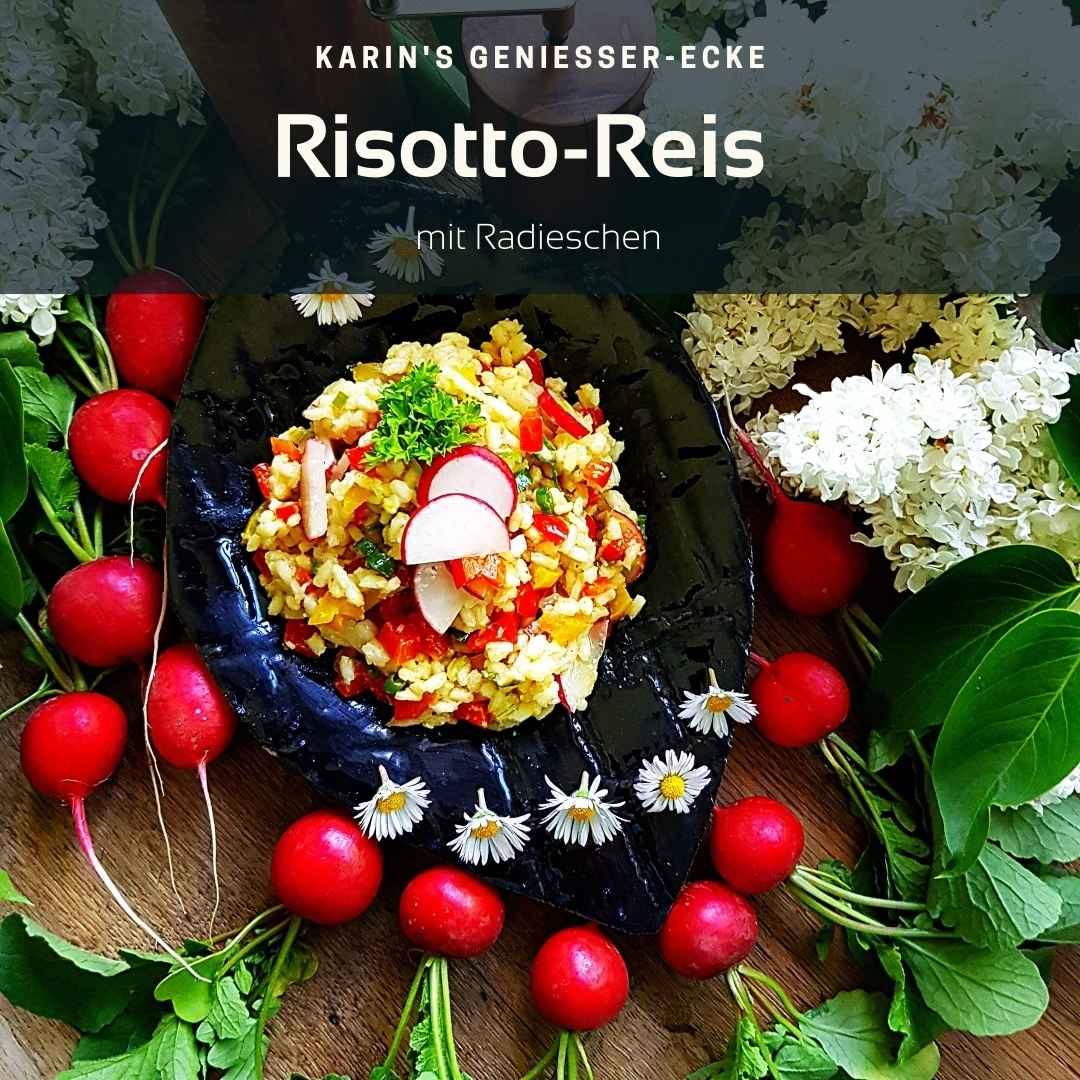 Risotto-Reis mit Radieschen