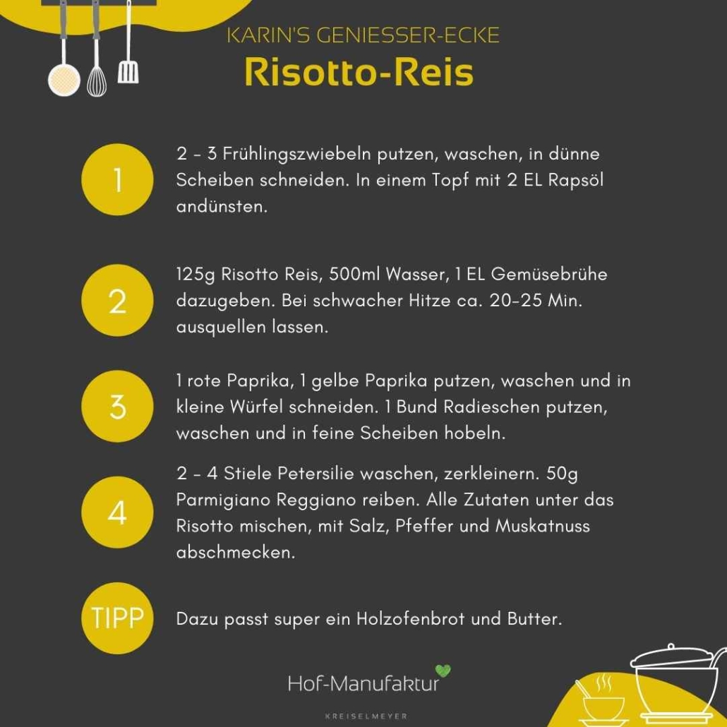 Rezept Risotto Reis mit Radieschen