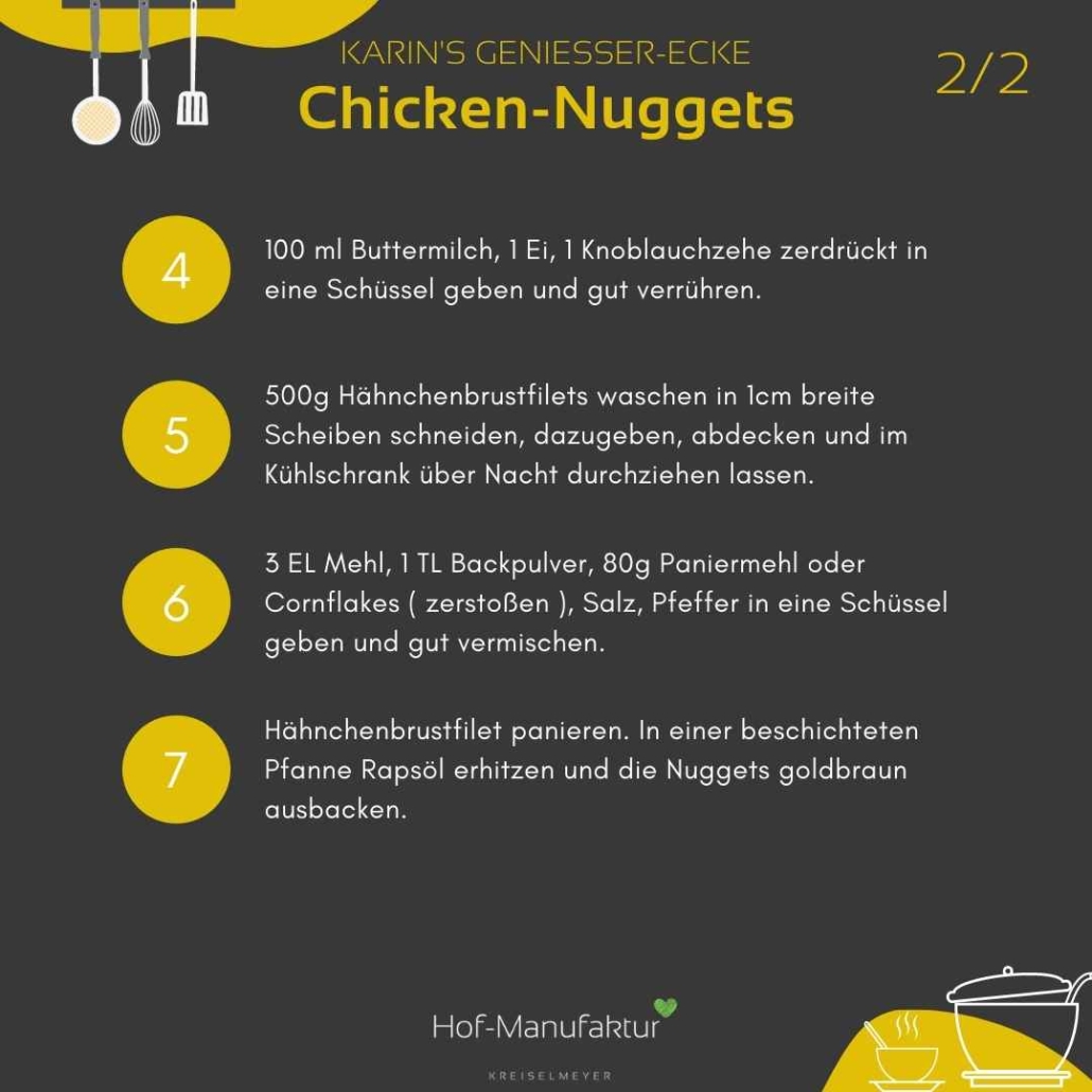 Chicken-Nuggets Rezept mit Barbecue Sauce